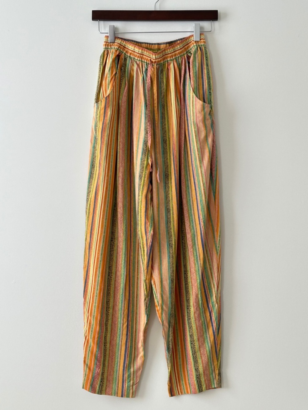 The Limited 100% Silk Striped Pants